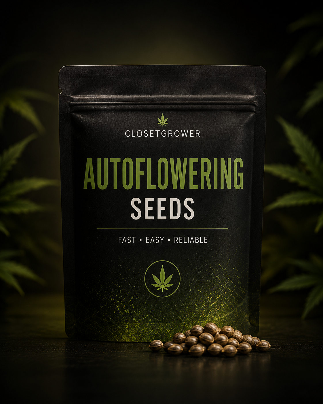 Ember Switch autoflowering cannabis seeds in ClosetGrower seed pack