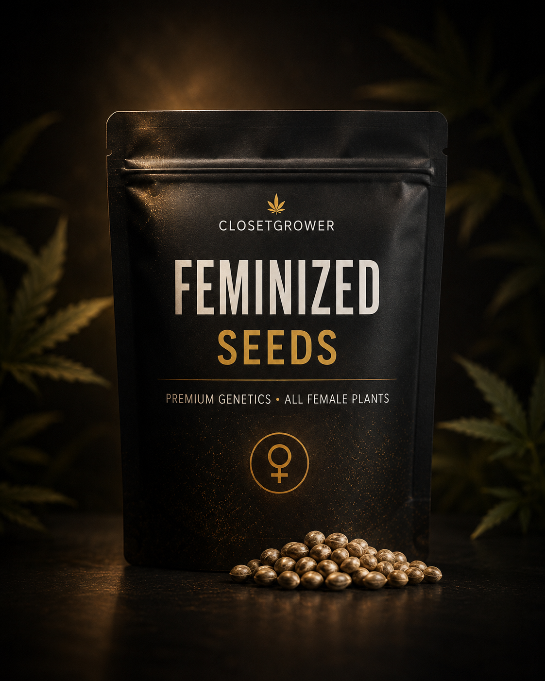Velvet Crown feminized cannabis seeds in ClosetGrower seed pack
